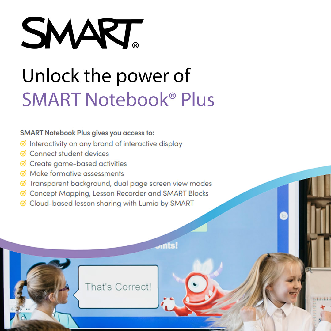 RapidTechToday's tweet photo. ๐ป Connect student devices for more active learning! Notebook Plus by @SMART_Tech leverages your tech investments to make students an active part of the lesson. Speak to us to find out more - https://t.co/VrIdk6HYF3 #smartboard #classroomtechnology #avtweeps #smartnotebook https://t.co/8Y5iDc4el3