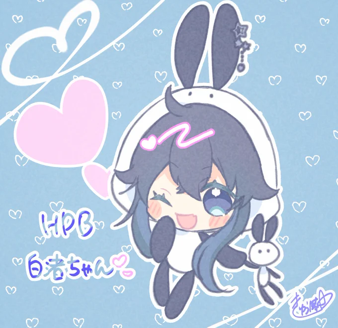#白渚生誕祭2023 #カラレスアート間に合った白渚ちゃんお誕生日おめでとう!元気いっぱいで明るくてかわいい白渚ちゃん!これからも彩葉ちゃんと一緒に頑張ってね 