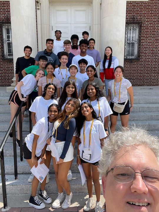 EngineeringTcnj's tweet photo. Last year's #BME Summer Camp was so successful that this year we are offering two separate week-long sessions! Week 1 students pose for a selfie w/ Dr. Christopher Wagner. https://t.co/4hdrFc9wqH #TCNJEngineering #TCNJ #Engineering #EngineeringCamp #BiomedicalEngineering https://t.co/AHcvc6TypV