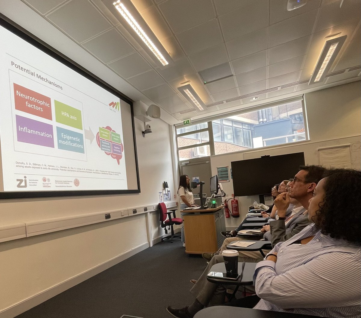 LemyeZhr's tweet photo. Presenting the first results of my PhD at @KingsIoPPN. It was encouraging to see the interest in an #exercise study at a neuroscience symposium @LIFTS_SIG. Many thanks for the opportunity and for warm hospitality @roland_zahn @ChrSchmahl @grk2350 https://t.co/5cttAkcXDl
