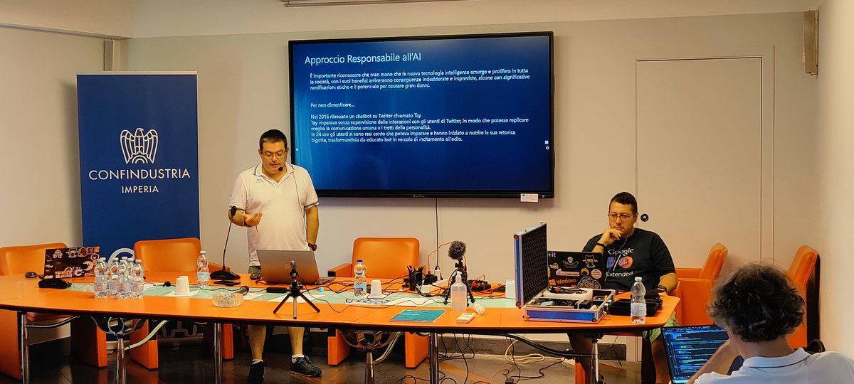 raffaeler's tweet image. Responsible AI a @dotnetliguria con @an_merlin presso Confindustria di Imperia
#mvpbuzz