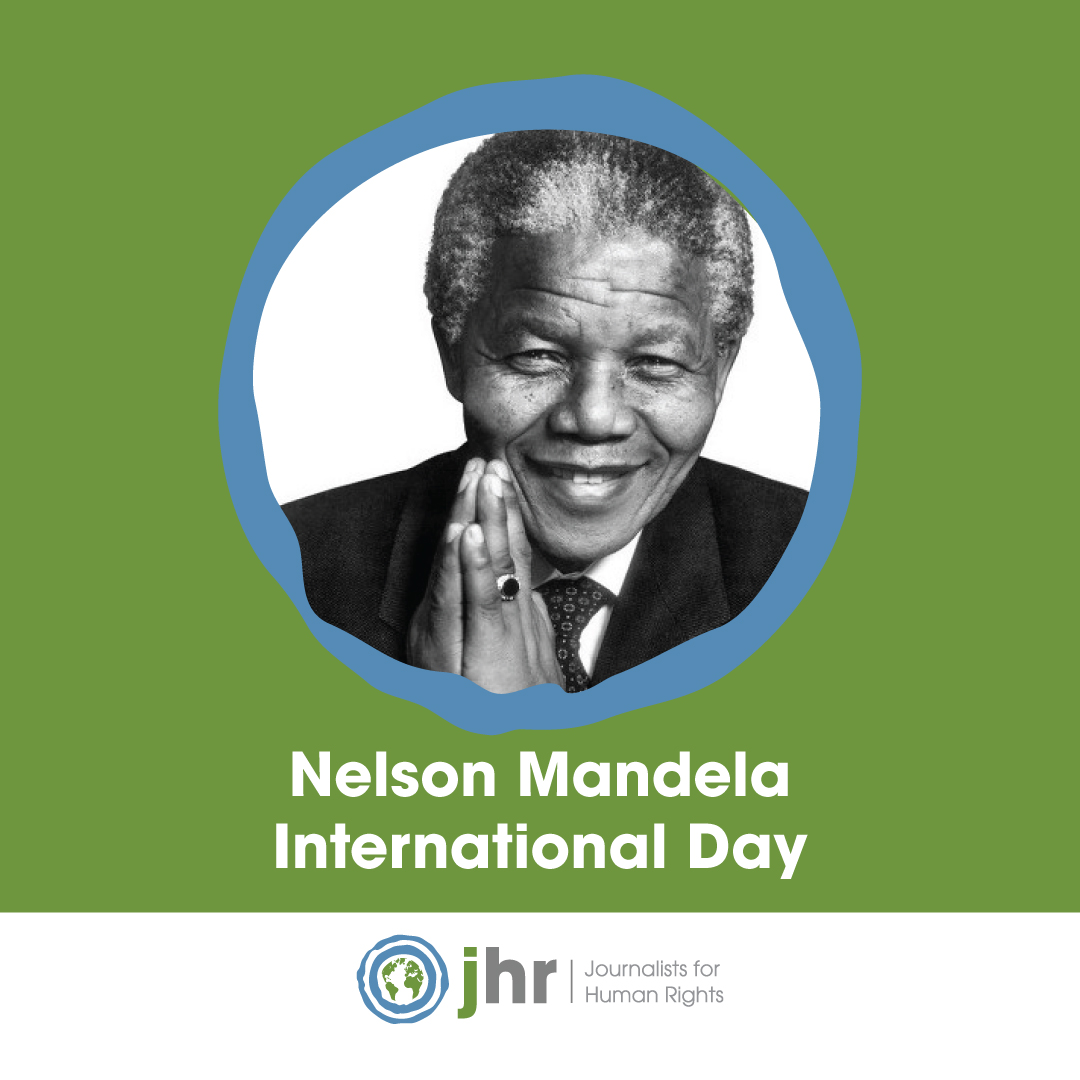 On #MandelaDay, we at JHR are thinking abt #NelsonMandela, whose commitment to #humanrights led to his country's transition from apartheid to democracy & has since inspired many movements to create a more equal🌎. Also grateful to @Dr_SMandela for carrying that torch w/ @jhrnews!