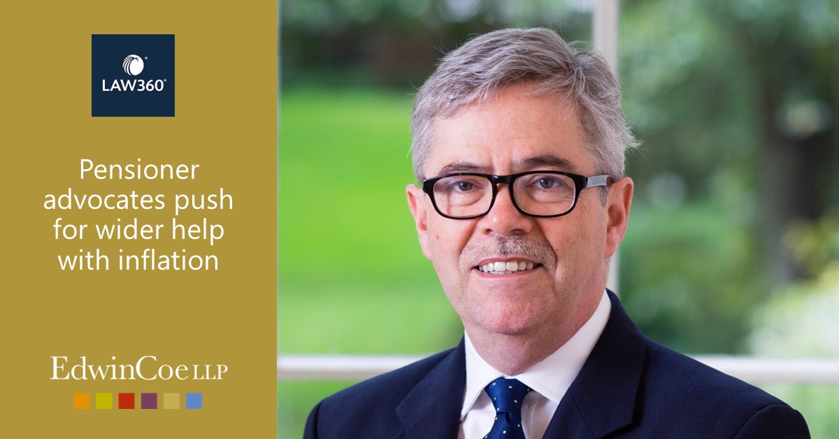 David Greene spoke to @Law360 about his work with the Deprived Pensioners Association which aims to challenge the rules that prevent older #pensioners from having their retirement benefits rise in line with #inflation. bit.ly/3XVeDHk #judicialreview #classaction