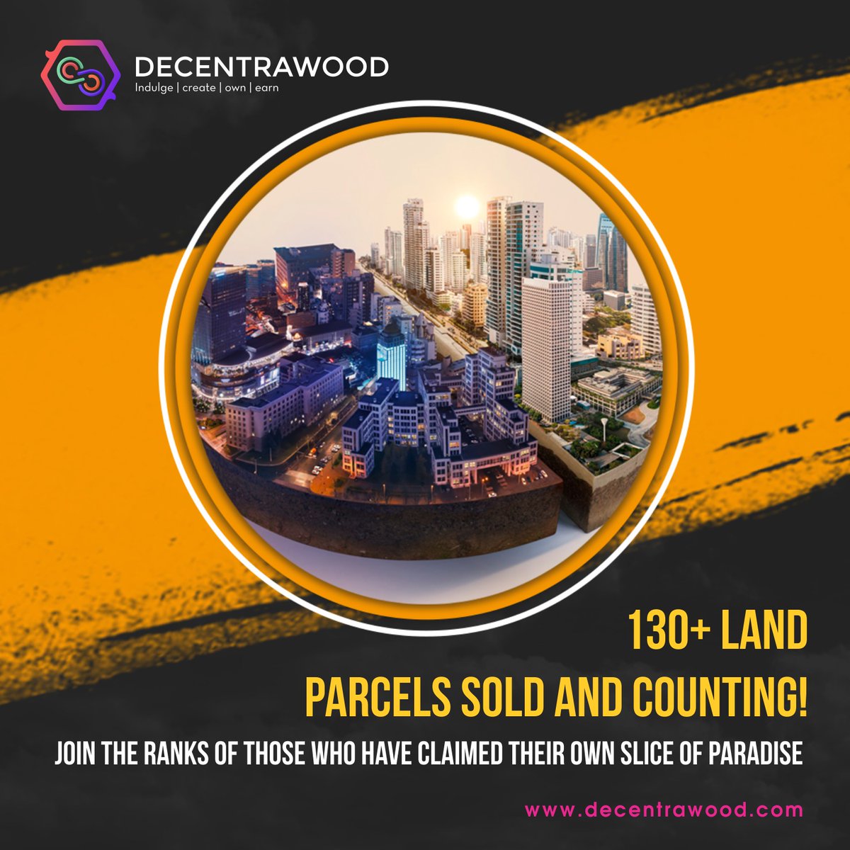 🌍 Dream World Awaits! 🏝️✨

🔥 130+ Land Parcels SOLD! Claim yours now and create your paradise.

💫 Build, explore, and make your dreams a reality in this enchanting land of possibilities.

#Decentrawood #MetaLandParcel #VirtualLandParcel #LandParcel #DreamWorld #LandForSale