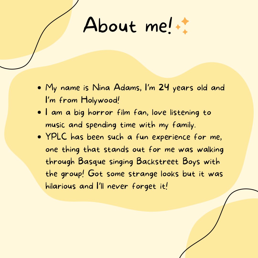 YPLCNI's tweet photo. Hey guys! I’m Nina, I’m the social media manager of YPLC and I’ll be keeping everyone up to date with what we’re doing! Here’s a lil info about me and my journey✨ https://t.co/BDsnXOJLjv