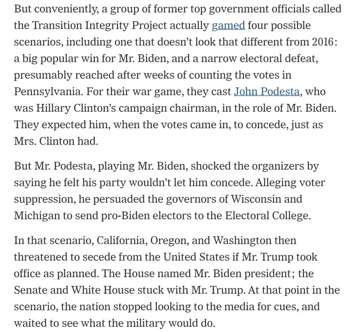 Tom Fitton on Twitter "Do you remember how the NYTIMES reported Biden