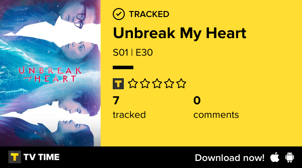 VibooD's tweet photo. I've just watched episode S01 | E30 of Unbreak My Heart! #unbreakmyheart  https://t.co/frHxvJnhPx #tvtime https://t.co/LOWjXeoOPk