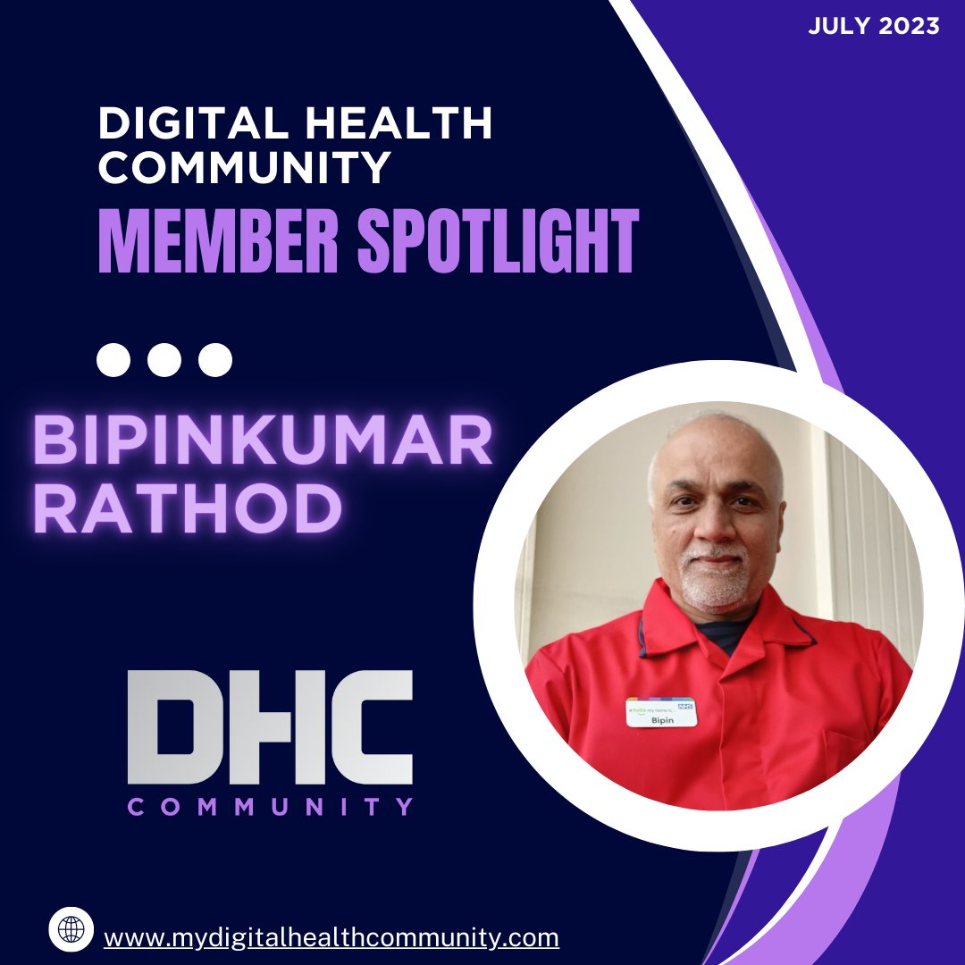 my_DHC's tweet photo. Introducing July's Digital Health Community's Member Spotlight! 🤩

This month we congratulate @bipin4uk from George Eliot Hospital NHS Trust. 🎉

Read more from Bipinkumar >> https://t.co/2H15PYHgP4
#DHCMemberSpotlight #DigitalHealthcareLeaders #DigitalHealthCommunity https://t.co/XDPtBLr4vO