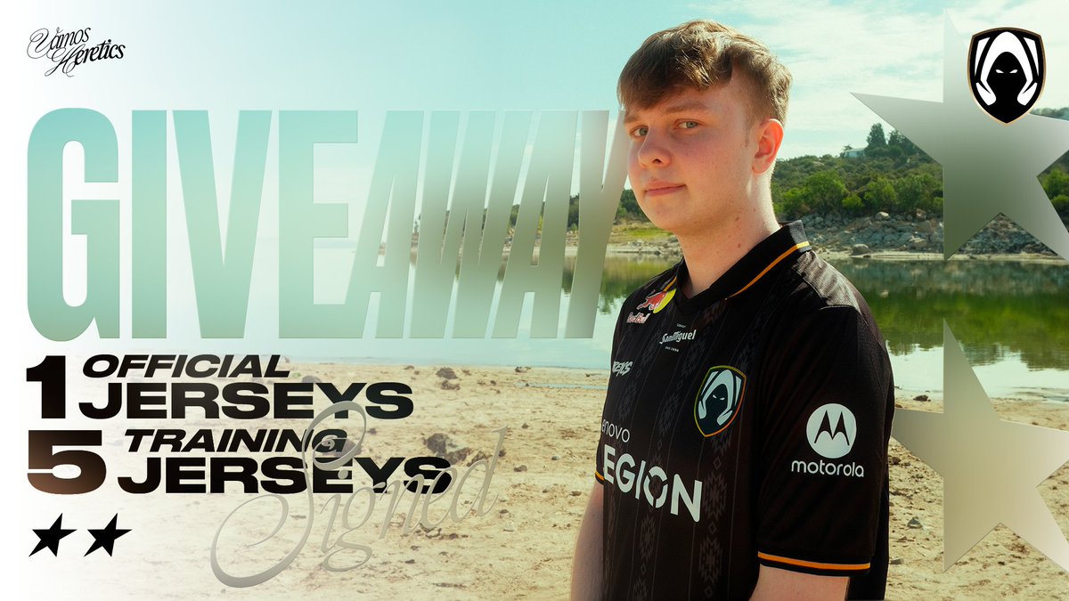 benjyfishy (@benjyfishy) on Twitter photo Along with <a href="/TeamHeretics/">Team Heretics</a> I'm going to hold a giveaway for 1 official VCT Jersey signed by the whole team + 5 Training shirts! How to participate:
Follow me
Follow <a href="/TeamHeretics/">Team Heretics</a>
Follow @HereticsEsports
RT
Winners will be announced in one week, good luck everyone :) Along with <a href="/TeamHeretics/">Team Heretics</a> I'm going to hold a giveaway for 1 official VCT Jersey signed by the whole team + 5 Training shirts! How to participate:
Follow me
Follow <a href="/TeamHeretics/">Team Heretics</a>
Follow @HereticsEsports
RT
Winners will be announced in one week, good luck everyone :)