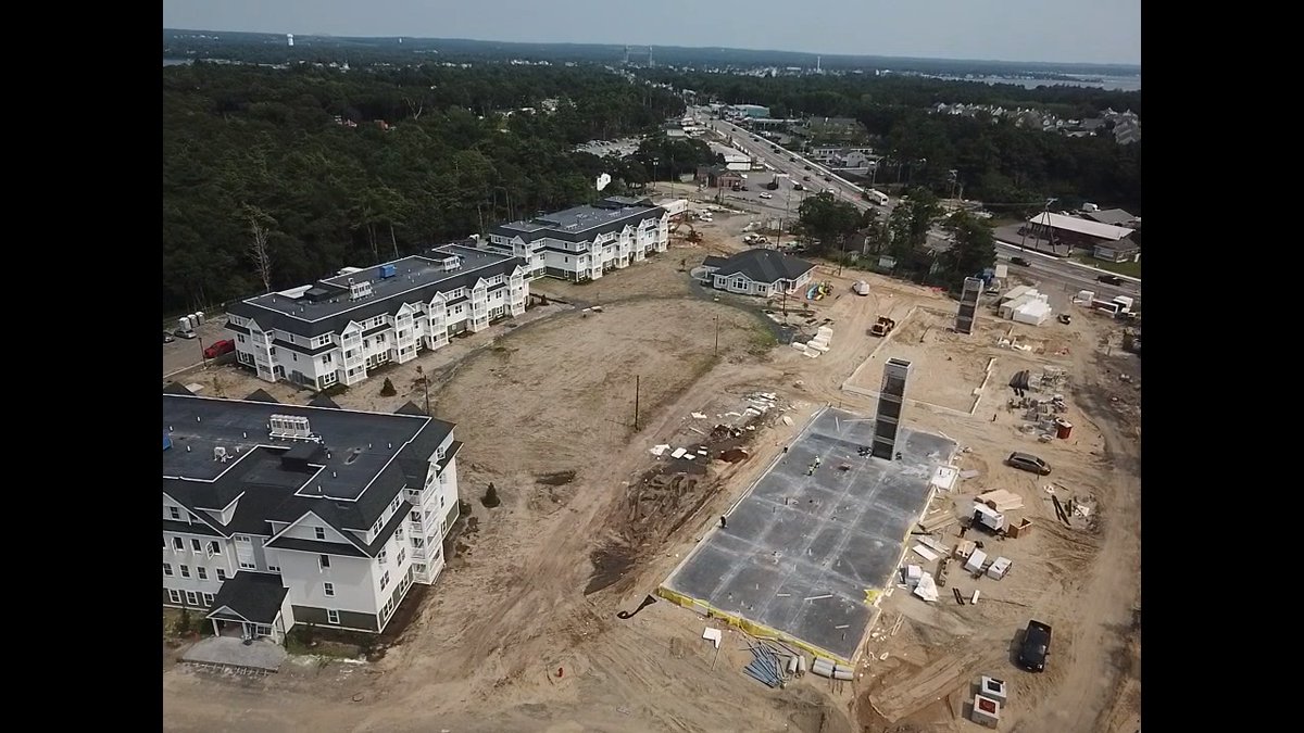 DakotaPartners_'s tweet photo. Thank you to International Framers for capturing these aerials of Woodland Cove in Wareham, MA showing the kickoff of Phase 2 construction! #DakotaDevelopments #CreatingHousingThatMatters #affordablehousing #LIHTC #PassiveHouse https://t.co/eAgrXzilG6
