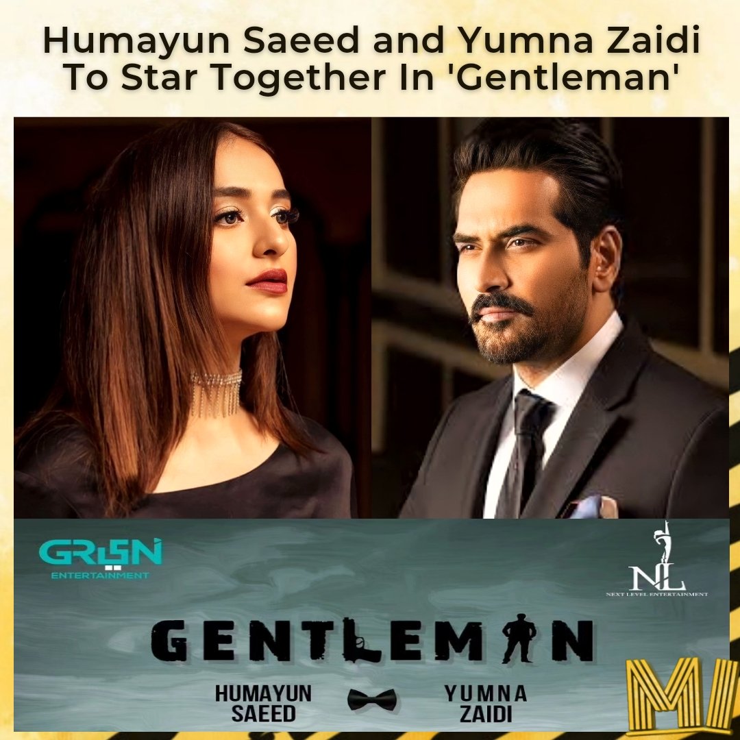 Humayun Saeed and Yumna Zaidi to share the screen together for the first time in Green Entertainment's project 'Gentleman'. The drama penned by #KhalilurRehmanQamar and directed by #HaissamHussain.
#HumayunSaeed #YumnaZaidi