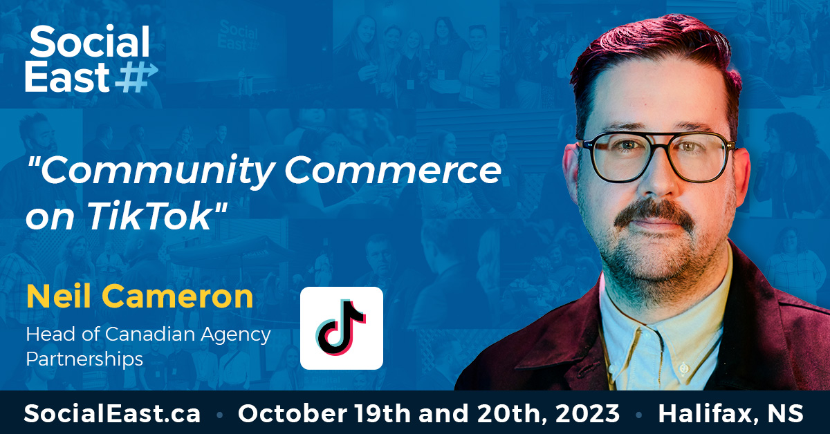 ‼️ Speaker Alert ‼️ 

Up next is speaker Neil Cameron! As Head of Canadian Agency Partnerships, Neil is responsible for overseeing TikTok’s relationship with agency partners in Canada. 

Don’t miss out, catch Neil at #SocialEast 2023!
 
socialeast.ca