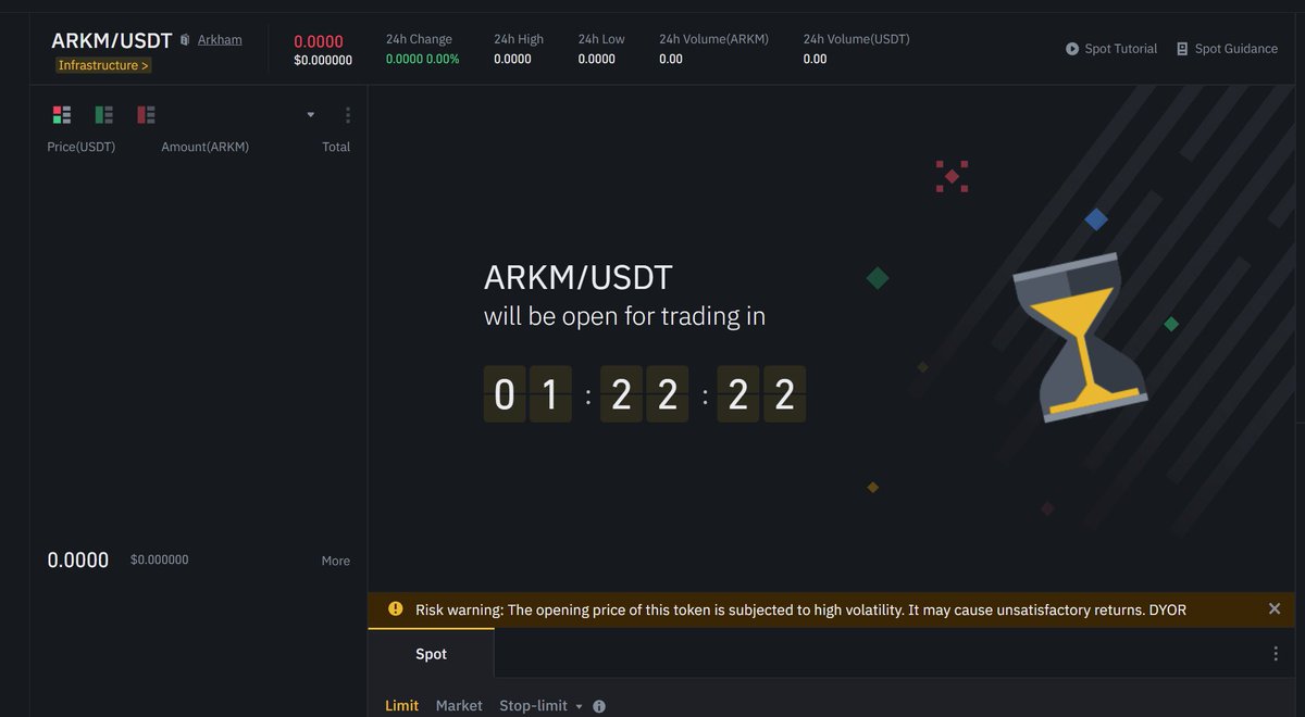 #ARKM $ARKM will be open for trading in 1h20 on #Binance:
binance.com/en/trade/ARKM_… 

#BTC #BNB  #USDT  #TUSD #TRY