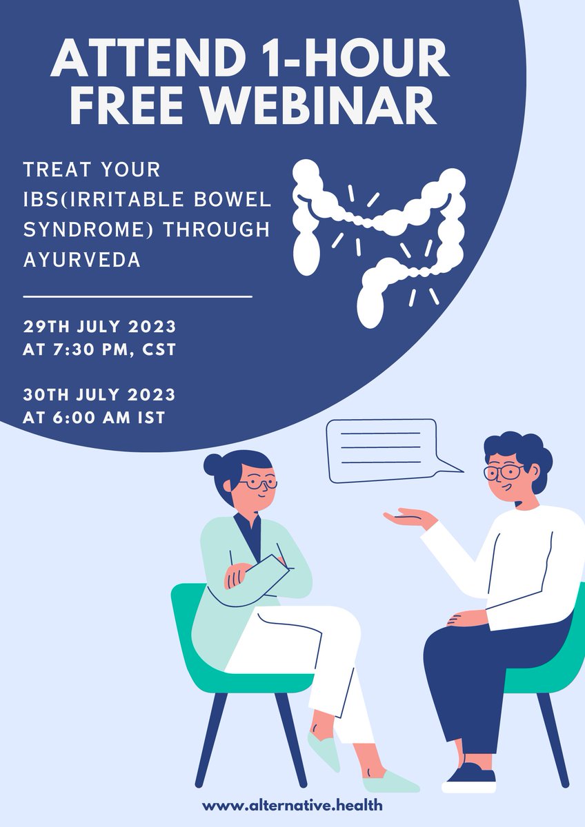 AltrNATE_HEALTH's tweet photo. 🤝Join us for an empowering 1-hour FREE online webinar!
📝Register now: https://t.co/vdnAdem8EK
#alternativehealth #Ayurveda #ibs #Wellbeing #Health #HealthTips #guthealth #IBSAwareness
#holistichealth #digestion #wellness #IBSSupport #IBSDiet #IBSTreatment #selfcare https://t.co/QId1XMVZsk