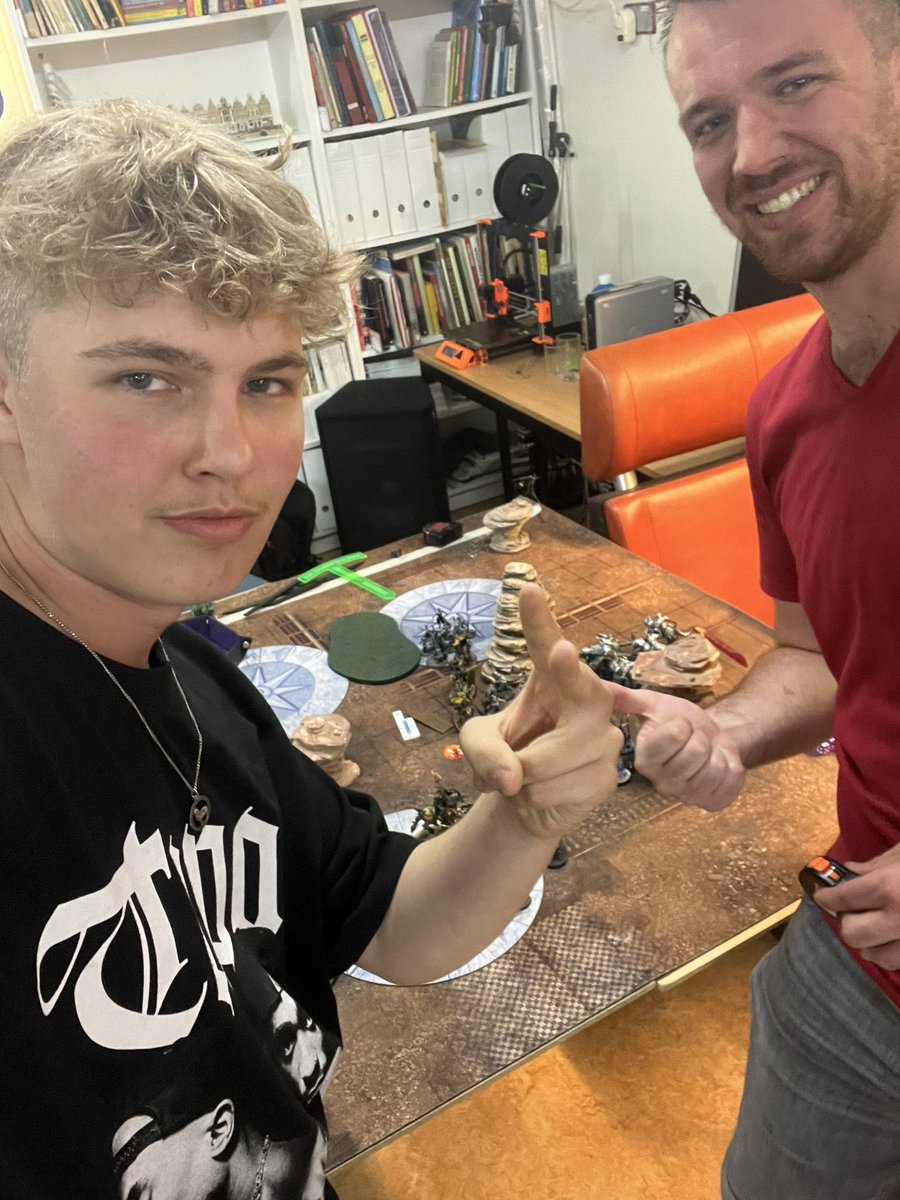 AanenLevi's tweet photo. Here is a little recap with the amazing opponents I played against such lovely guys. And some pictures of the games.#warhammer #WarhammerCommunity 
Next up playing my main army again skaven doomwheels babyyy vroem vroem. https://t.co/eozr6oWKTV