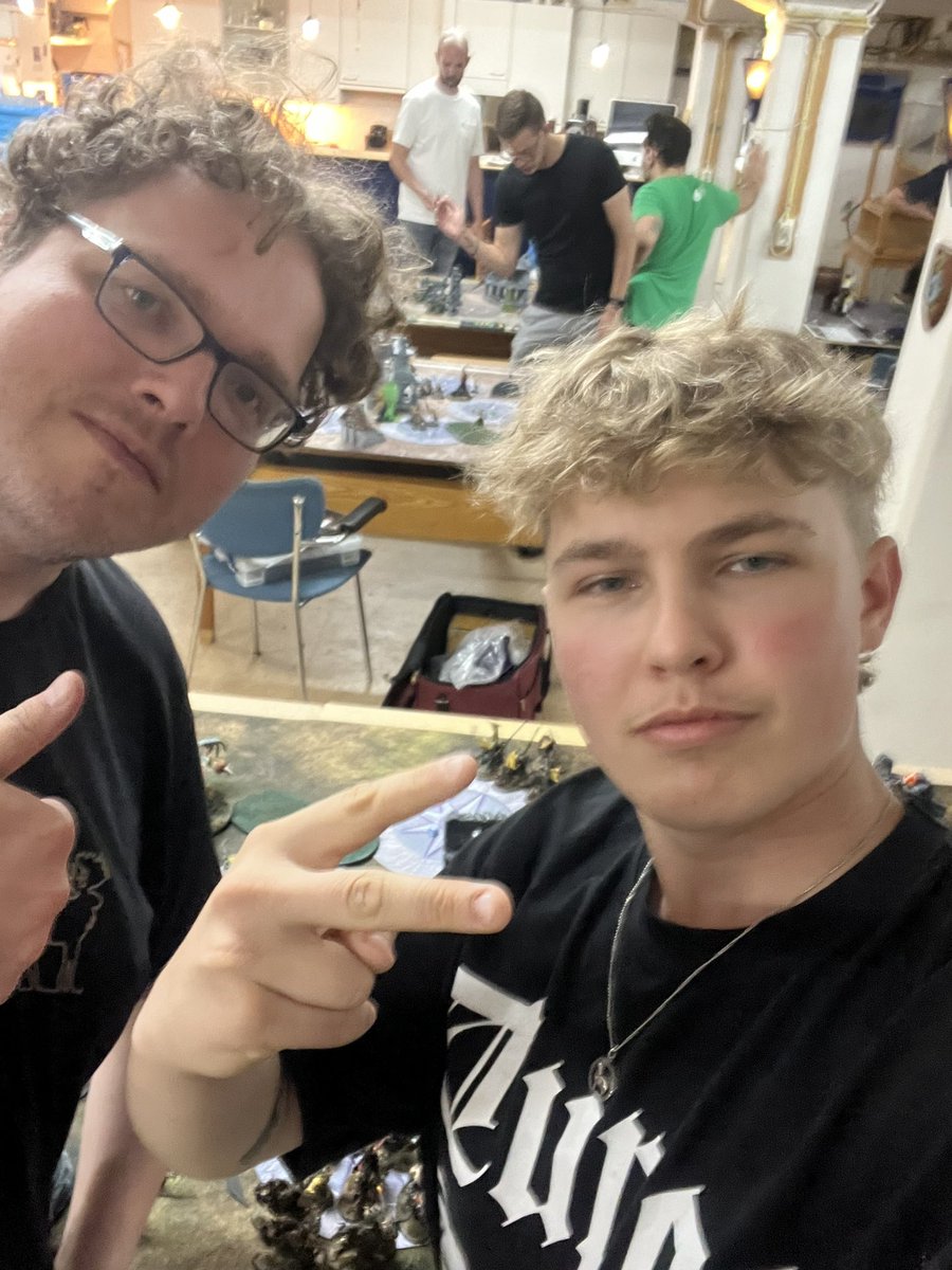 AanenLevi's tweet photo. Here is a little recap with the amazing opponents I played against such lovely guys. And some pictures of the games.#warhammer #WarhammerCommunity 
Next up playing my main army again skaven doomwheels babyyy vroem vroem. https://t.co/eozr6oWKTV