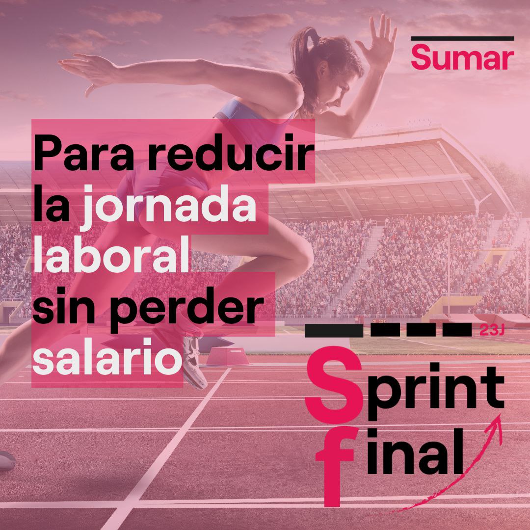 Per reduïr la jornada laboral sense perdre salari. #VotaSumar