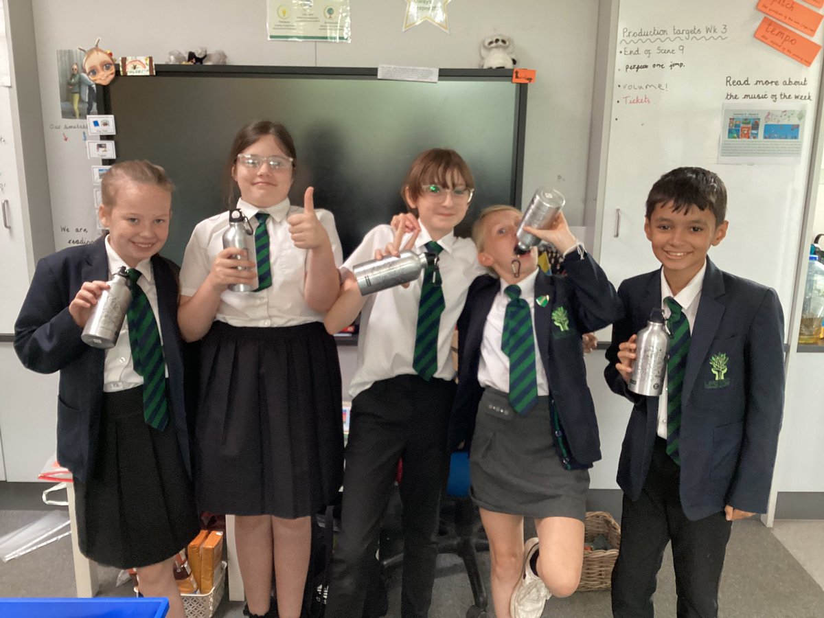 Thank you for our new water bottles! <a href="/franke_group/">Franke Group</a> A lovely gift to take away for our high school adventures! <a href="/LimeTreeForest/">ForestSchools</a>
