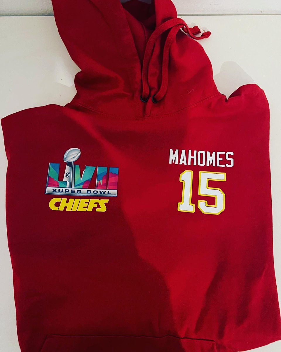 RT @MugsNfl: Super Bowl 57 MVP Patrick Mahomes player hoodie! 

I thought he seemed like a great guy on Quarterback! https://t.co/ZesuOeGrc9