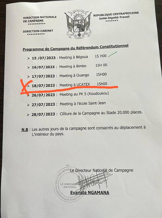 euddamanzi's tweet photo. Le terrain de l'UCATEX est un mystère, à chaque fois qu'on y programme des meetings, il pleut 😀 https://t.co/kTXWrSOVq7