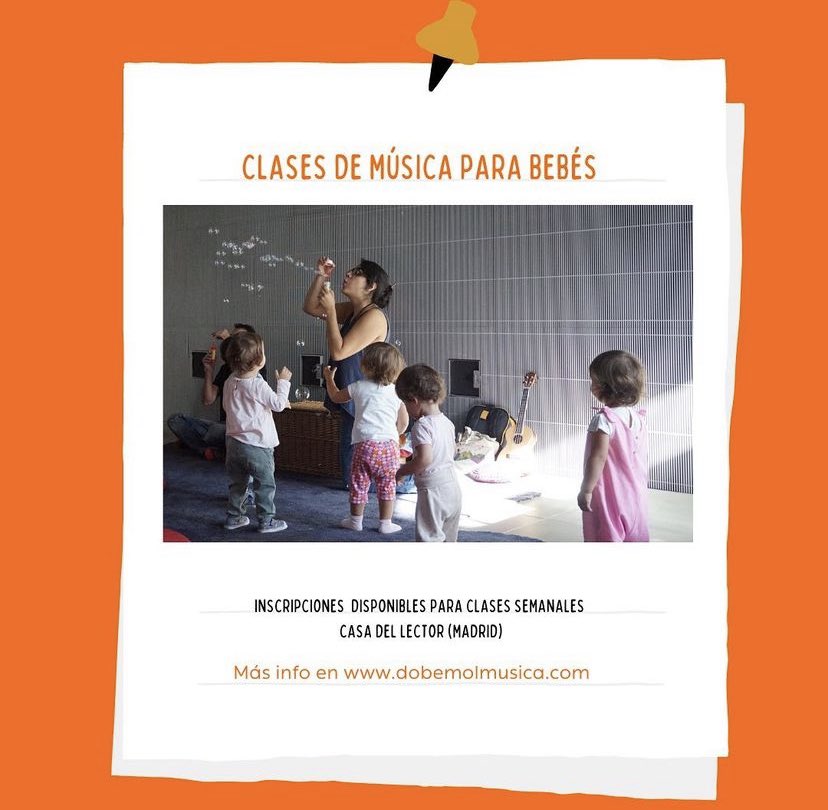 dobemolmusica's tweet photo. ‼️Atención familias: 🎶Inscripciones disponibles para nuestras clases de música para bebés ➡️ https://t.co/B2YVw2lXiw #músicaenfamilia #clasesdemúsicaparabebésenmadrid #Matadero #CasadelLector #educaciónmusicaltemprana #músicaparabebés https://t.co/hqz3Tgcvin