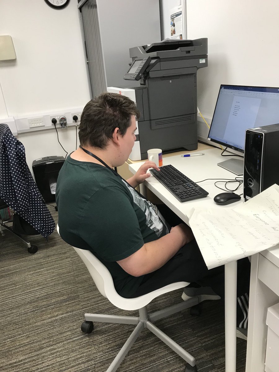 Busy this morning typing up about training notes about human rights