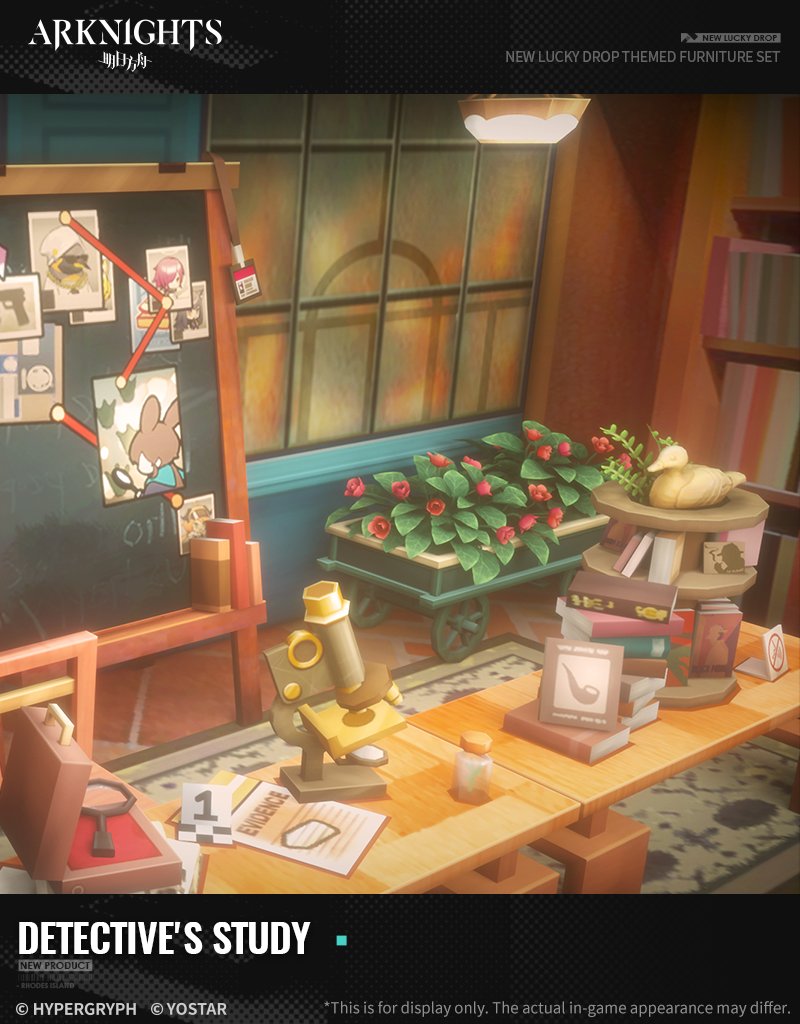 Arknights_EN on Twitter "【New Lucky Drop Themed Furniture Set