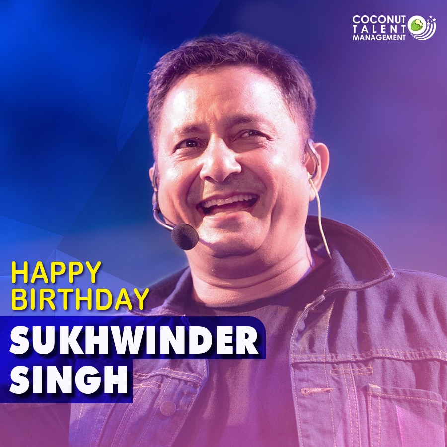 #HappyBirthday, #SukhwinderSingh! May your day be filled with soaring melodies, energetic beats, and a lifetime of musical magic! 🎉🎶

#CoconutTalentManagement #Birthday #Greetings #BirthdayWishes #HappyBirthdayToYou #BollywoodSinger #Musician