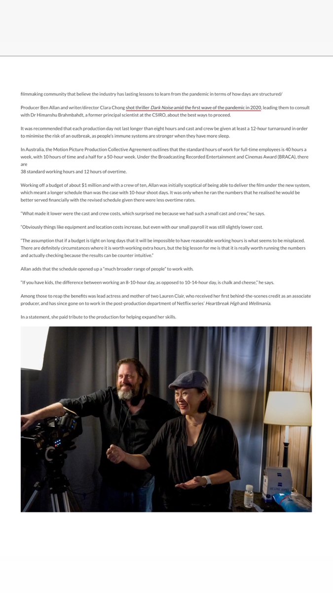 ClaraChongMCF's tweet photo. The full article for those without access #independentfilms #shorterworkinghours #darknoisemovie https://t.co/qz7Fnculow