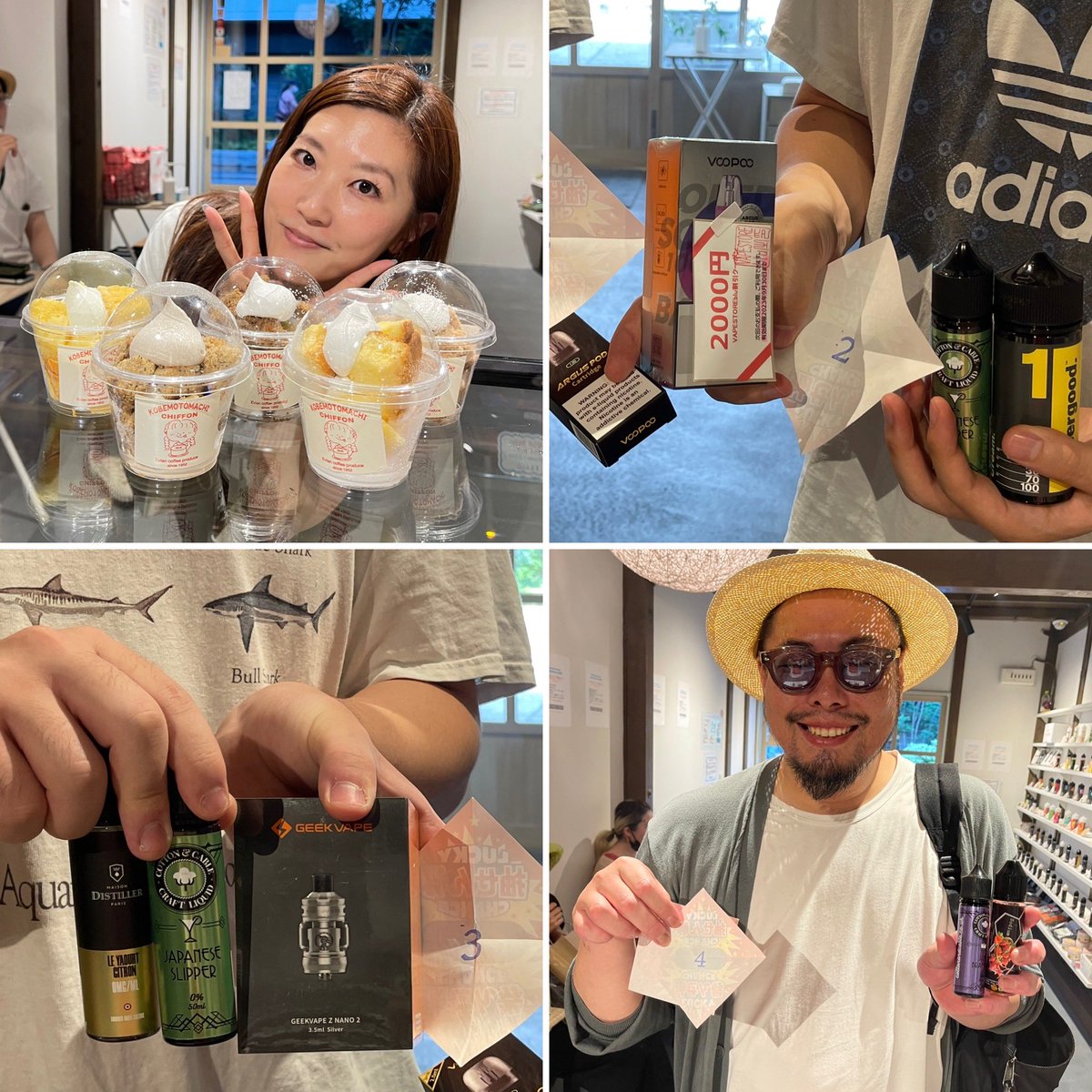 vapestore_blu's tweet photo. 本日もご来店ありがとうございました❣️
VAPESTORE blu☆9周年感謝祭は、おかげさまで大盛況🥹皆様ご参加くださいまして誠にありがとうございます😭
7/19・20は定休日となります🙇♀️定休日明けも感謝祭は続きますので、皆さまのご来店お待ち致しております😃
#vapestoreblu #vape https://t.co/QPDRVw3pFP
