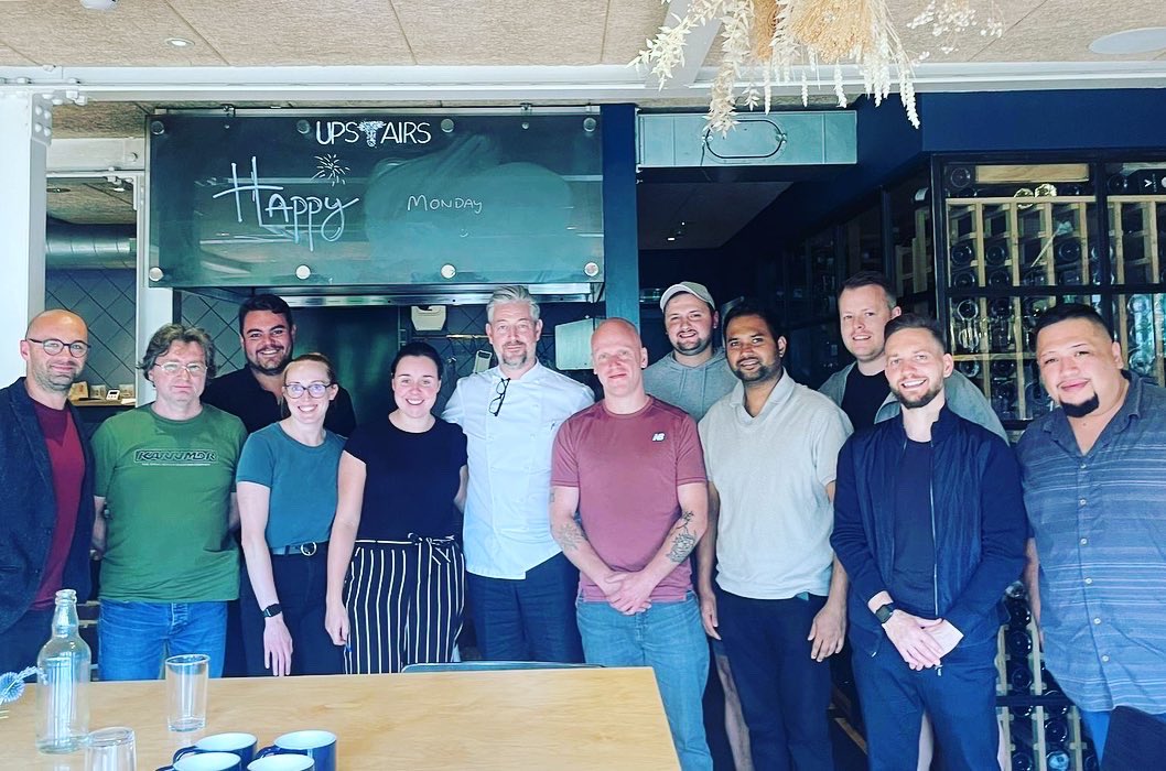 Bschefacademy's tweet image. Chef Adam Byatt bringing pastry to life with a creative masterclass for some of our London Chefs last night 👩‍🍳🧑‍🍳👨‍🍳

Thank you for sharing your creativity &amp;amp; knowledge with us @Adambyatt 

#bschefacademy #obsessedaboutfood #chefcommunity #pastrypassion