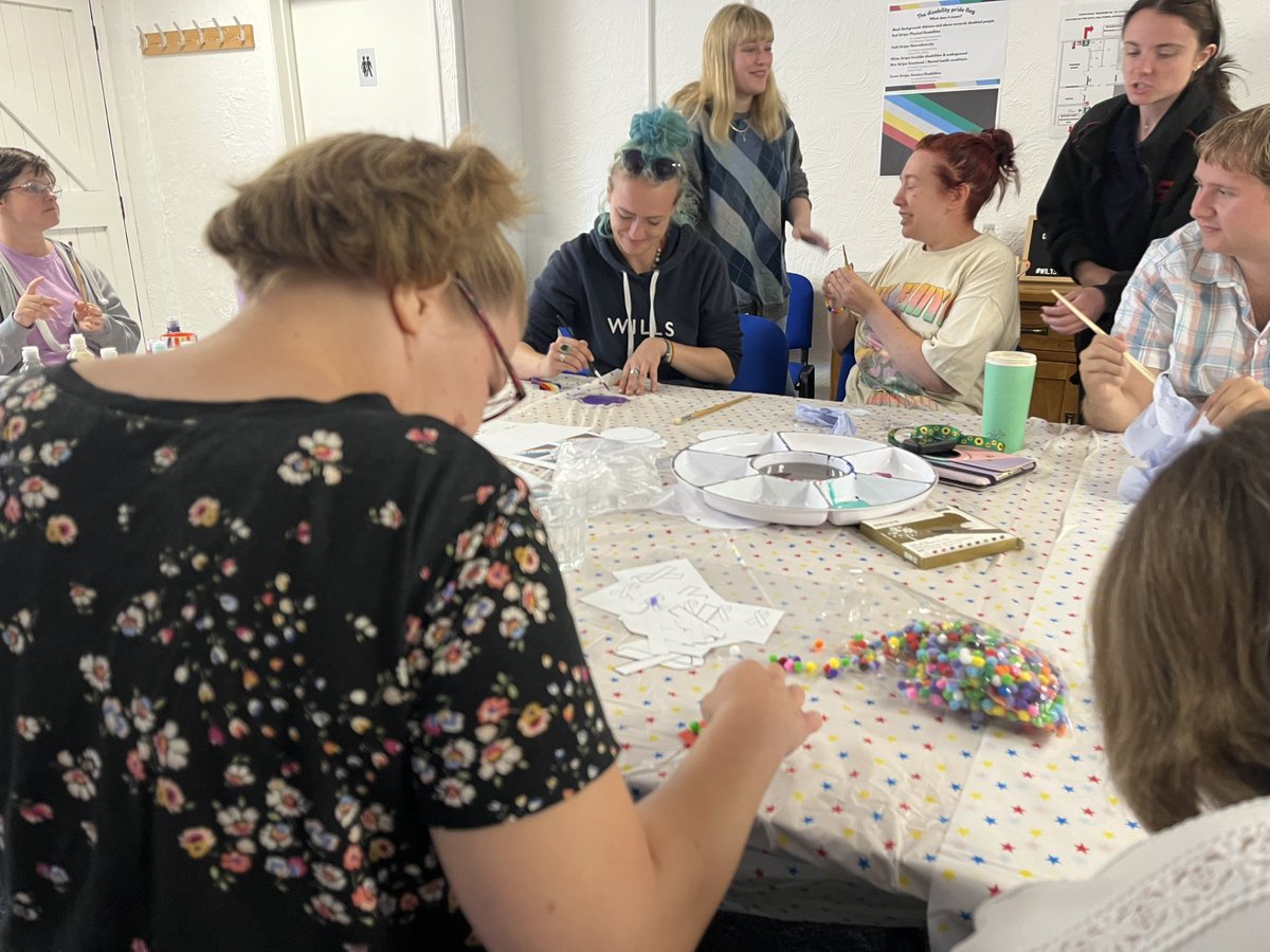 WILTSCIL's tweet photo. There’s a lot of laughter, chat and creativity happening at our Disability Pride event! #DisabilityPrideMonth #Disability #gettingcreative #celebratingdisabilities https://t.co/M58XMex5RW