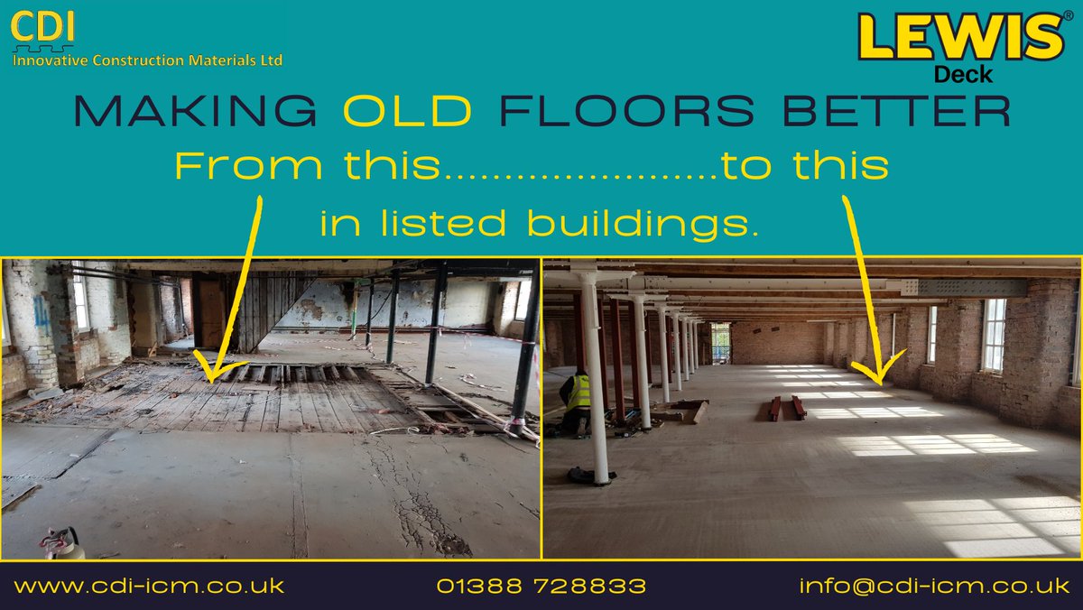 Lewis Deck helps turn old listed buildings into modern buildings.