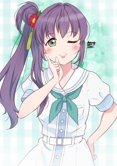 寝そべりぬいぐるみの梢センパイの表情があざといので落書き #リンクラ #lovelive #蓮ノ空美術部 