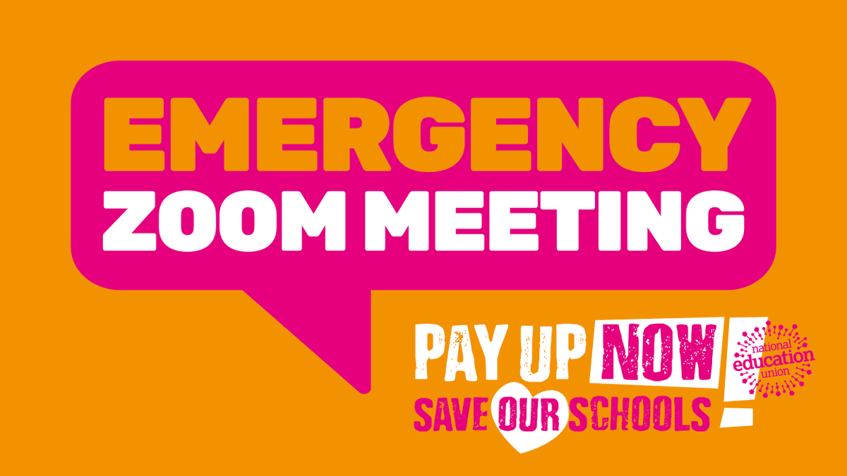 🔊 Calling all support staff Find out more about the Government’s pay and funding offer and what it means for you. ✍️ Sign up for our Zoom meeting on Wednesday, 19 July at 5pm.👉 neu-org-uk.zoom.us/webinar/regist… #PayUp #SaveOurSchools