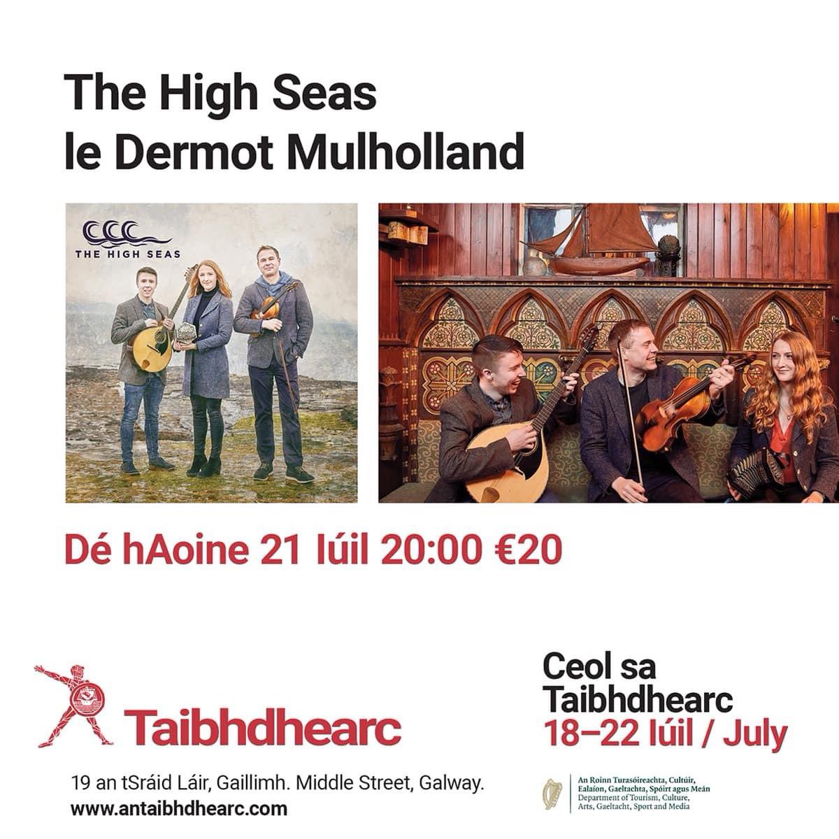 Cathal Ó Curráin (@cathalocurrain) on Twitter photo <a href="/AnTaibhdhearc/">An Taibhdhearc</a> Dé hAoine seo!!
8pm - €16/€20
The High Seas will be performing with Dermot Mulholland this Friday in Galway !
Tickets - eventbrite.ie/e/the-high-sea…
<a href="/FibinTeo/">Fíbín</a> <a href="/DeptCultureIRL/">Department of Culture, Communications and Sport</a> @caitlinnicg <a href="/CaitlinCiaran/">The High Seas</a> <a href="/CMoonDL/">Ciarán Ó Maonaigh</a> @dermybanjo <a href="/AnTaibhdhearc/">An Taibhdhearc</a> Dé hAoine seo!!
8pm - €16/€20
The High Seas will be performing with Dermot Mulholland this Friday in Galway !
Tickets - eventbrite.ie/e/the-high-sea…
<a href="/FibinTeo/">Fíbín</a> <a href="/DeptCultureIRL/">Department of Culture, Communications and Sport</a> @caitlinnicg <a href="/CaitlinCiaran/">The High Seas</a> <a href="/CMoonDL/">Ciarán Ó Maonaigh</a> @dermybanjo