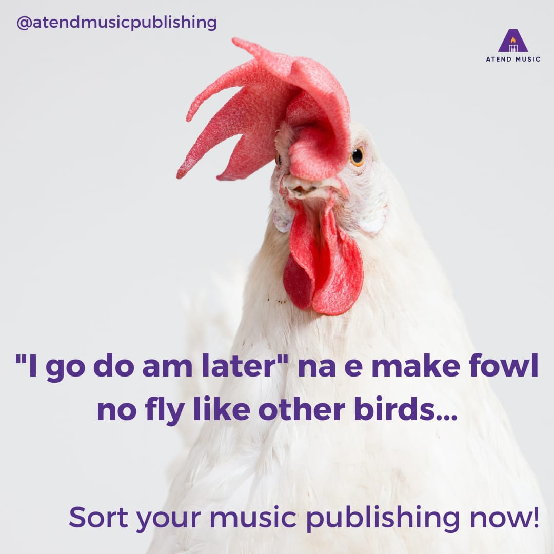 ✨It makes more business sense to sort your music publishing for that song now, than wait for it to become a hit. It might be too late to collect your publishing royalties then.😐
DM us for more info.
#tuesdayvibe
#publishingroyalties 
#AtendMusic #atendmusicpublishing