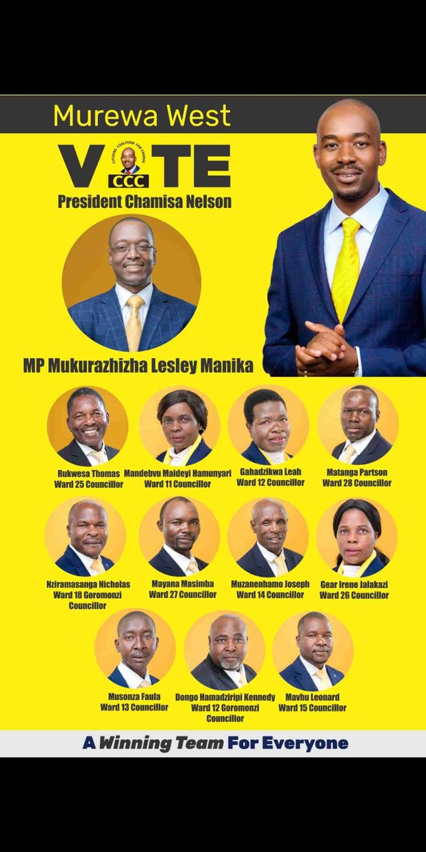 RichardMushong2's tweet photo. Meet Murewa West MP and Ward Councillors. #WinningforEveryone https://t.co/OBK2ThoxYl