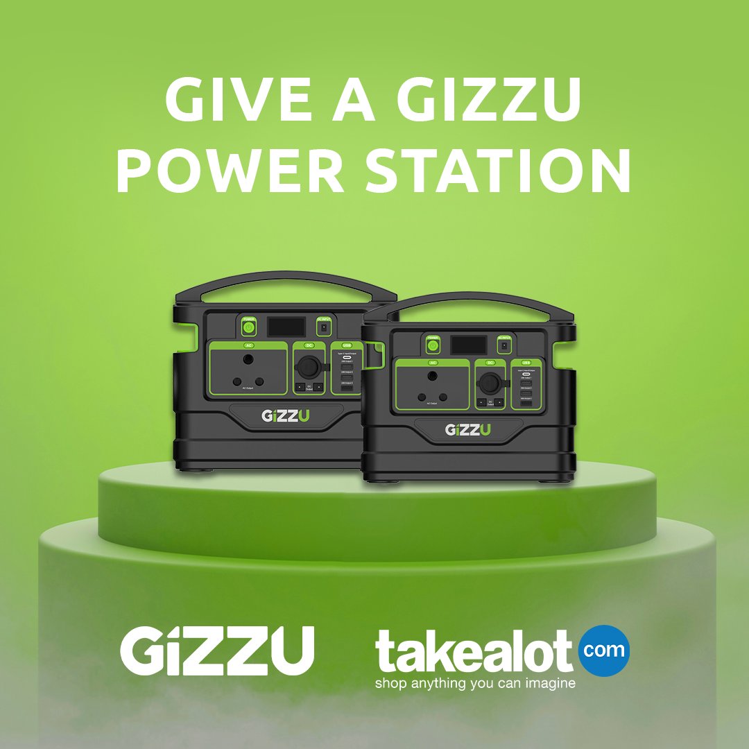 TAKEALOT's tweet photo. Happy #MandelaDay, Mzansi. 💚

We've partnered with our friends at Gizzu to give you a chance to win TWO Gizzu Power Stations worth R8,000 each. 🙌

Enter below. 👇🏽

#GiveaGizzu https://t.co/wovey9WJaP