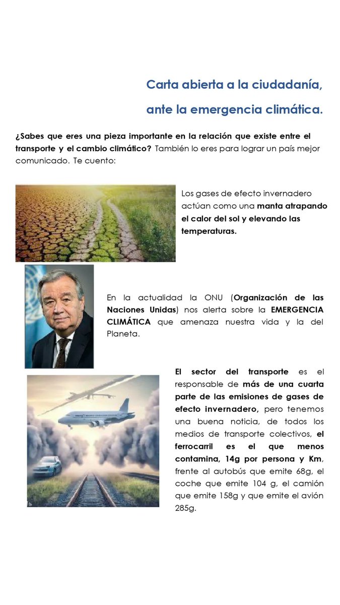 Carta abierta a la ciudadanía porque la #MovilidadSostenible es clave y ante la #EMERGENZACLIMATICA #NiunPasoAtrás #MasTrenMejorClima <a href="/MadresXelClima/">Madres por el Clima</a> <a href="/PxRussafa/">Plataforma Per Russafa</a> <a href="/EcoloxistesAst/">Ecoloxistes Asturies</a> @AlianzaValencia <a href="/SaludableVlc/">VLCSaludable</a> <a href="/AEAgro/">AccióEcologista Agró</a> <a href="/SEAE_Agroecolog/">SEAE</a> <a href="/ExtremaduraTren/">Plataforma Tren Extremadura</a> <a href="/FRenovables/">Fundación Renovables</a> <a href="/PepitoGrilloB/">Pepito Grillo en bicicleta</a>