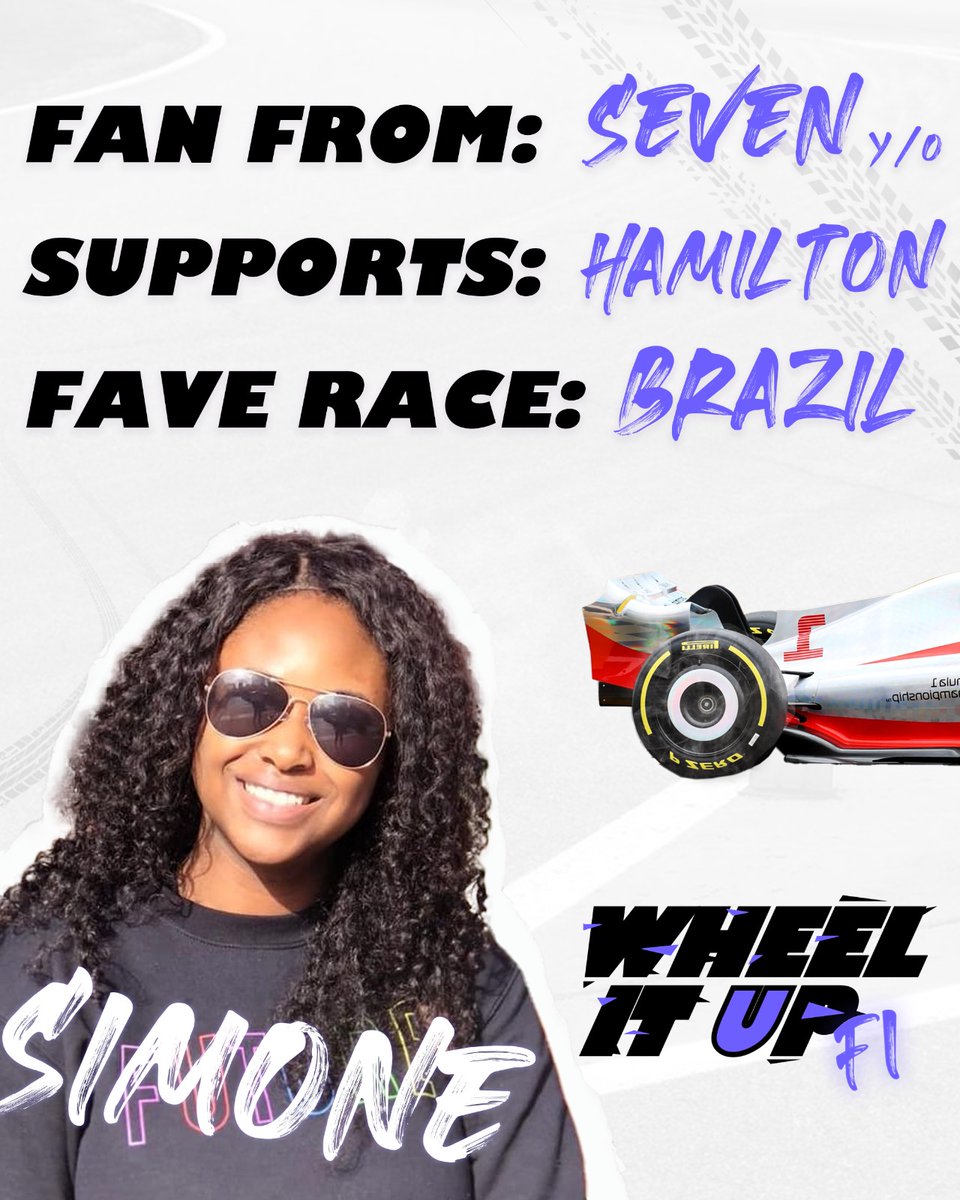 WheelItUpF1 (@wheelitupf1) on Twitter photo 📣 Final co-host bio 📣 💥 Growing up watching Michael Schumacher achieve GREATNESS in #formula1 <a href="/simonestewart7/">Simone. S. Stewart</a> is the OG #F1 fan. 🏎️ Who’s she championing now? LISTEN to our Wheel It Up podcast on #spotify #amazon 📣 Final co-host bio 📣 💥 Growing up watching Michael Schumacher achieve GREATNESS in #formula1 <a href="/simonestewart7/">Simone. S. Stewart</a> is the OG #F1 fan. 🏎️ Who’s she championing now? LISTEN to our Wheel It Up podcast on #spotify #amazon