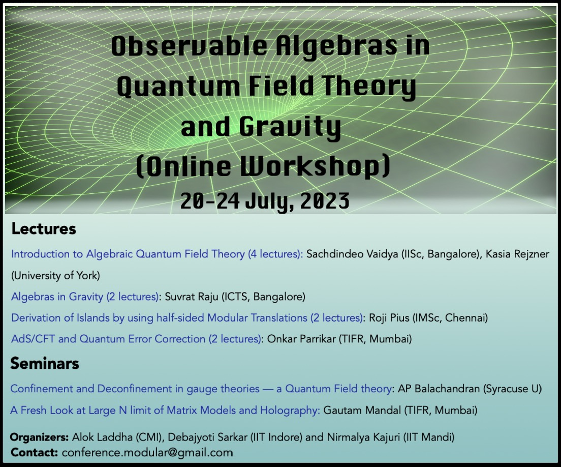 Everyone is welcome to attend. Send a mail to the contact mail in the poster if you are interested in attending.