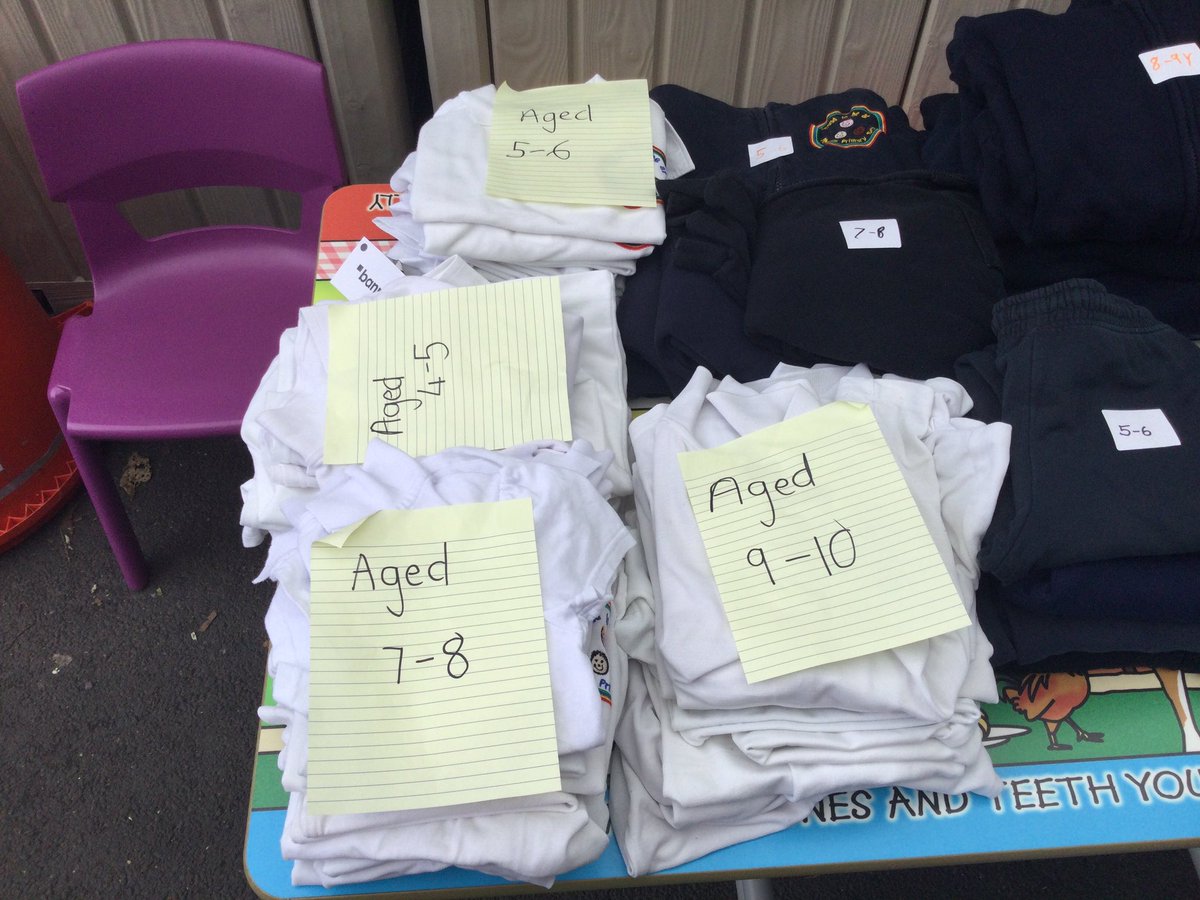 Uniform all sorted for the sale after school,