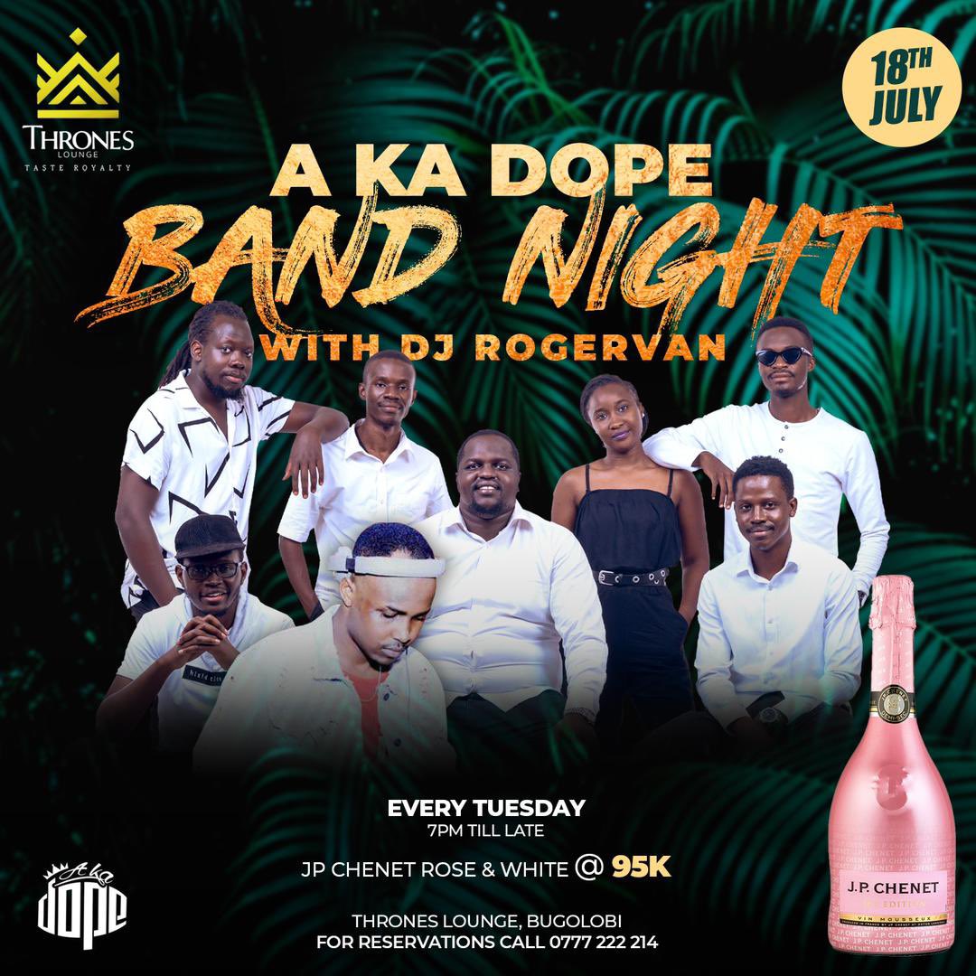 Today evening will guide you to @throneskampala for band night 🌟 #tuesdayplot #gigguide Don’t miss out on vibes and an after party>>>