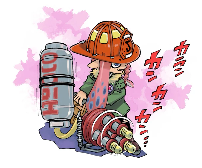 やっぱハイドラントに一番似合うのはカジカブトだよね。#スプラトゥーン3 #Splatoon3 