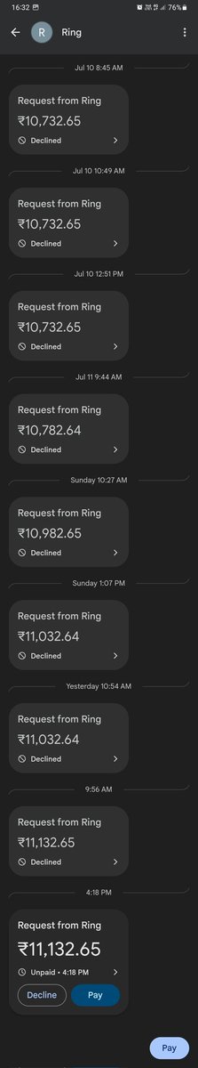 IamNilae's tweet photo. And constantly requesting money on Gpay, Paytm, Amazon pay by @PaywithRing https://t.co/wpNX3K35Kl