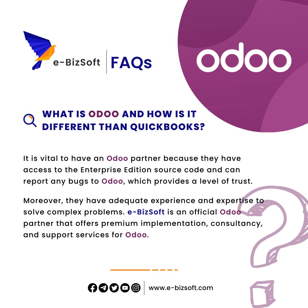 ebizsoft's tweet photo. We are sure you have questions about migrating from QuickBooks to Odoo; we have compiled a list for you
For More Details  Visit https://t.co/D3Q9LwdP3P

#QuickBooksToOdooMigration #BusinessTransformation #FAQs #OpenSourceERP #StreamlineProcesses #OdooAdvantage #SeamlessTransition https://t.co/DOSQXCfW6R