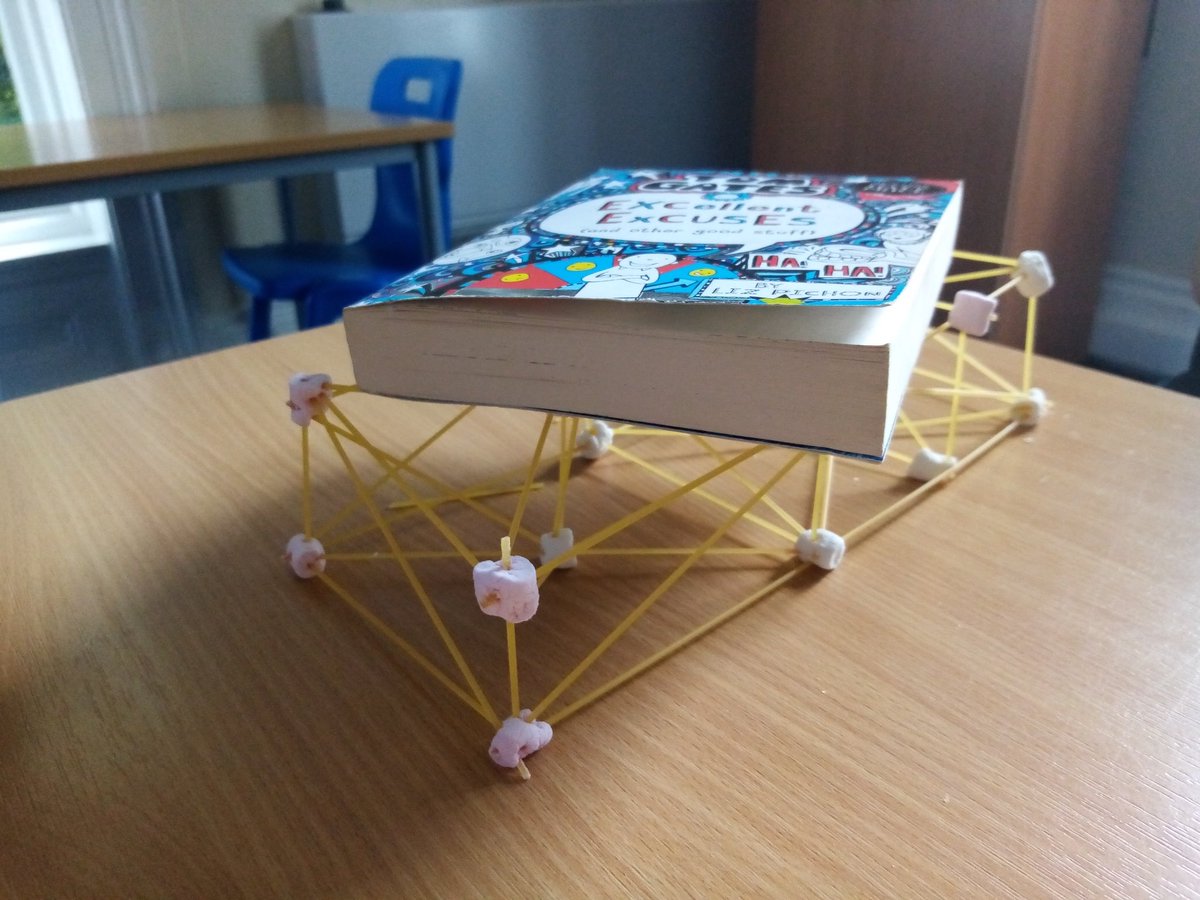 PaceIndependent's tweet photo. As part of #STEM activities last week students used problem solving to look at how the foundation, frame and joints of a structure must be able to withstand enormous tension and compression forces from the weight of its own materials, the load of people and equipment it holds. https://t.co/FEJaXIfxFg