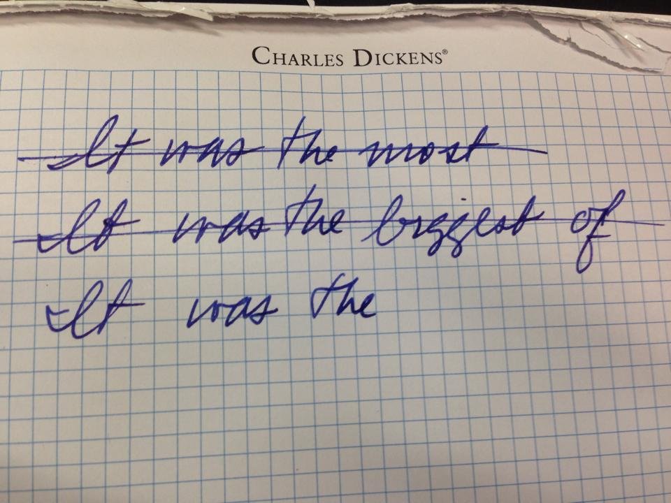 You've got to keep at it
#writing