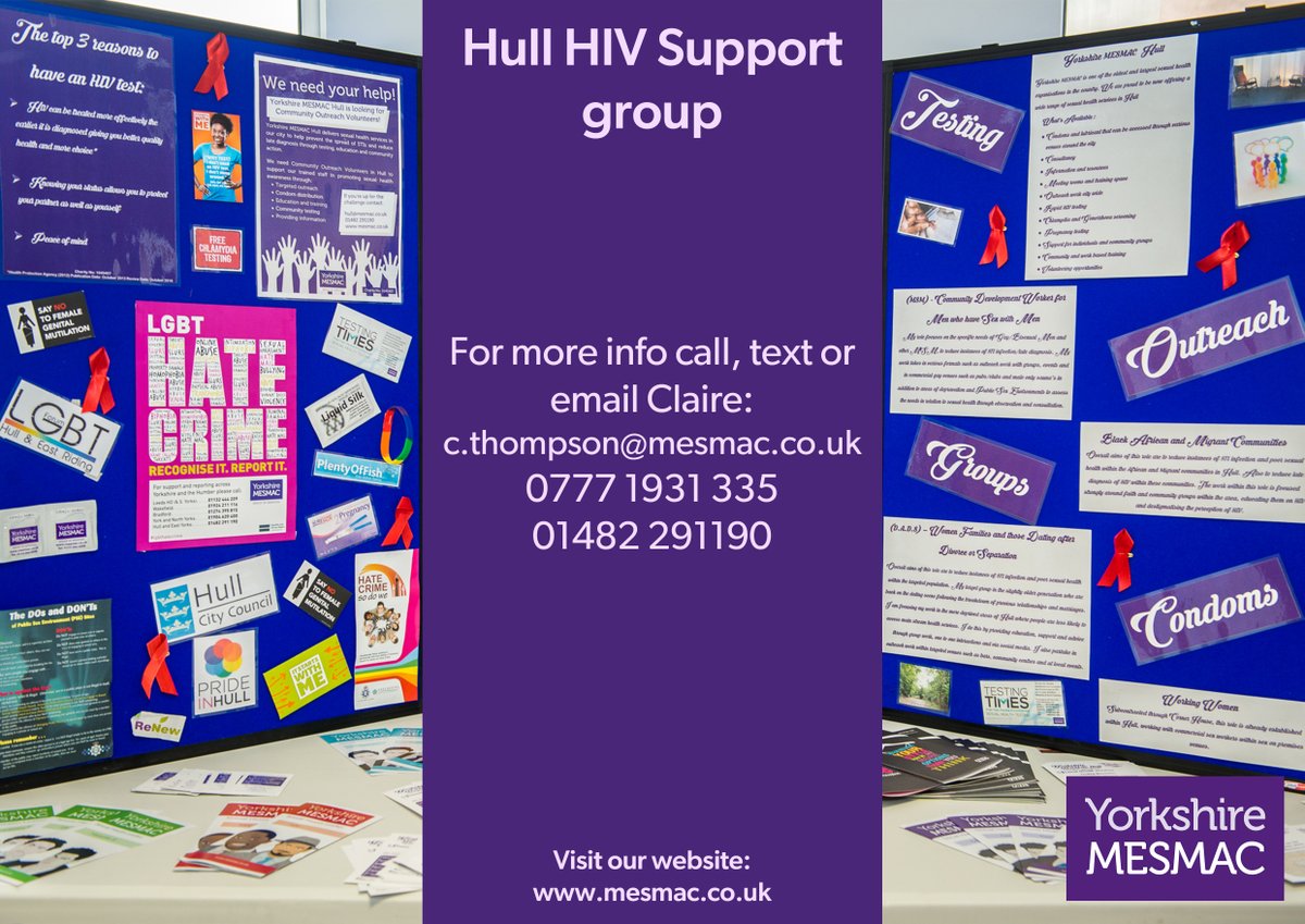 Claire hosts a regular HIV support group in #Hull city centre

Come along for a cuppa, chat and a chance to meet new people 💜